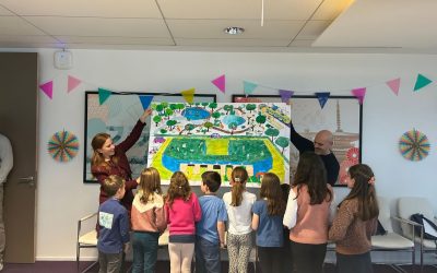 1er Kids Day RSE chez Antalis : une fresque éco-responsable imaginée par les enfants