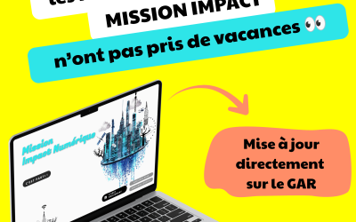 Les ressources numériques MISSION IMPACT ont aussi fait leur rentrée !